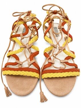 BCBGeneration Vanda Lace-Up Wedge Sandals